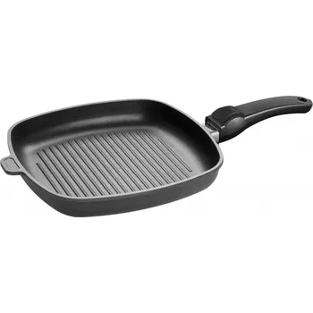 Pánev titanová grilovací pánev SKK 28x28 s odnímatelnou ručkou indukce