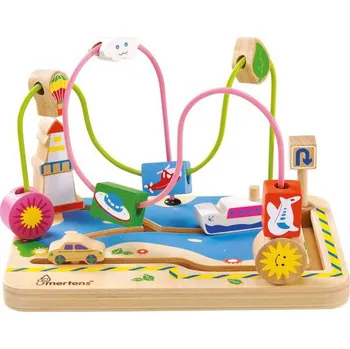 Dřevěná hračka Mertens Motorický labyrint Trafico FSC 100%