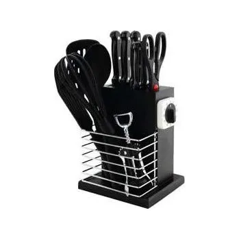 Kuchyňský nůž 14 dílná sada nožů, obraceček , stojanu , otvíráku a minutníku