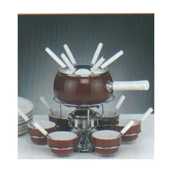 Fondue fondue uni luberon rot