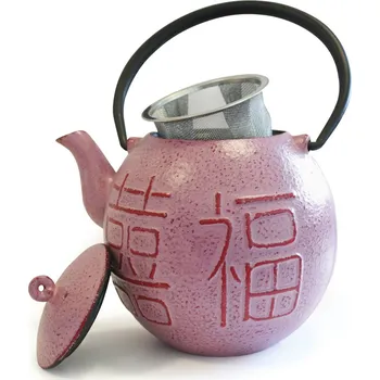 Varná konvice litinová konvice Beka Fu Cha Pink 0,9l i na indukci