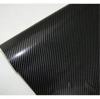 Samolepící dekorace 4D karbon lesklý černý - 1m x 152cm